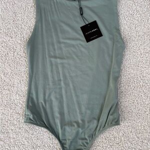 JLUXLABEL Soft Green Sleeveless Bodysuit